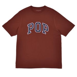 Tee Shirt Pop Trading Company Arch T-Shirt Fire Brick Navy