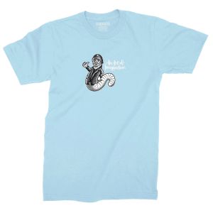 Tee Shirt Strangelove x Paperweight Worm Light Blue
