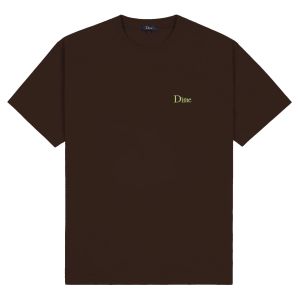 Tee Shirt Dime Classic Small Logo T-Shirt Deep Brown