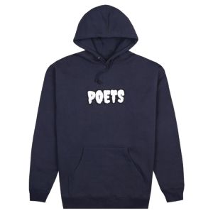 Sweat Capuche Poets Chenelle Flock Hooded Sweatshirt Navy