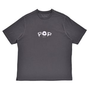 Tee Shirt Pop Trading Company Smoke Tee Shirt Charcoal