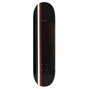 Board Skateboard Café Stripe Deck Black Burgundy White Forest