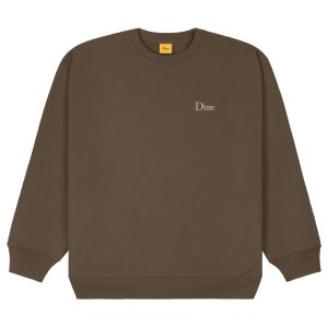 Sweat Dime Classic Small Logo Crewneck Walnut