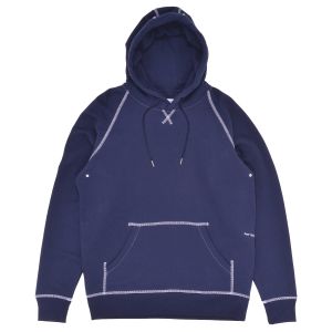 Sweat Capuche Pop Trading Company Logo Hooded Sweat Navy White