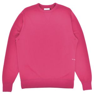 Sweat Pop Trading Company Logo Crewneck Sweat Raspberry White