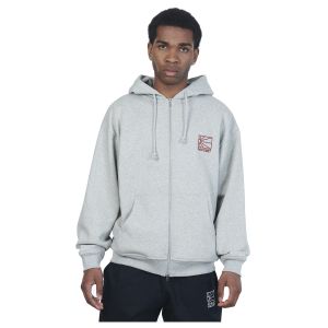 Sweat Capuche Zippé Rassvet Logo Zipped Hoodie Grey Melange