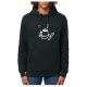 Sweat Capuche Nozbone Saint Germain Café Black