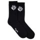 Chaussettes Magenta Plant Socks Black White
