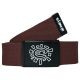 Ceinture Always Do What You Should Do Embossed @Sun Canvas Belt Brown