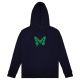 Sweat Capuche Bye Jeremy Butterfly Hoodie Navy