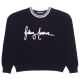 Sweat Fucking Awesome Pilled Cursive Crewneck Black