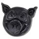 Wax Pig Head Black