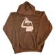 Sweat Capuche Paper Chill Chuchoter Marron Foncé