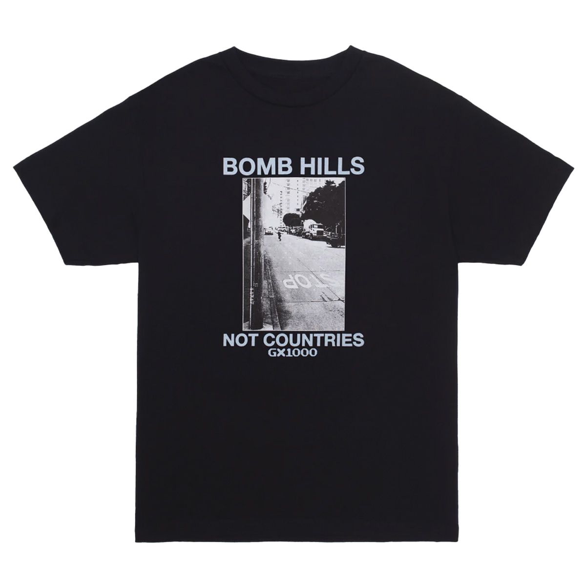 【GX1000】Bomb Hills Not Countries Tee / ORANGE GX1000 Bomb Hills T-Shirt - Black / Orange | Flatspot