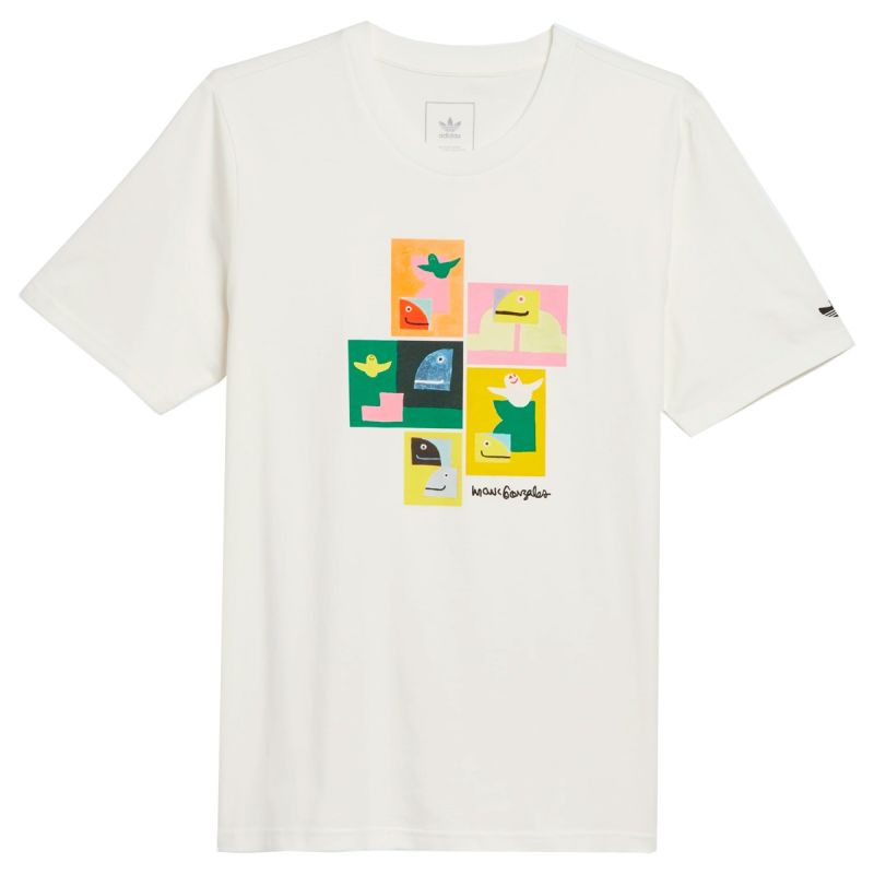 Tee Shirt Adidas x Mark Gonzales Schmoo Tee White Multicolor